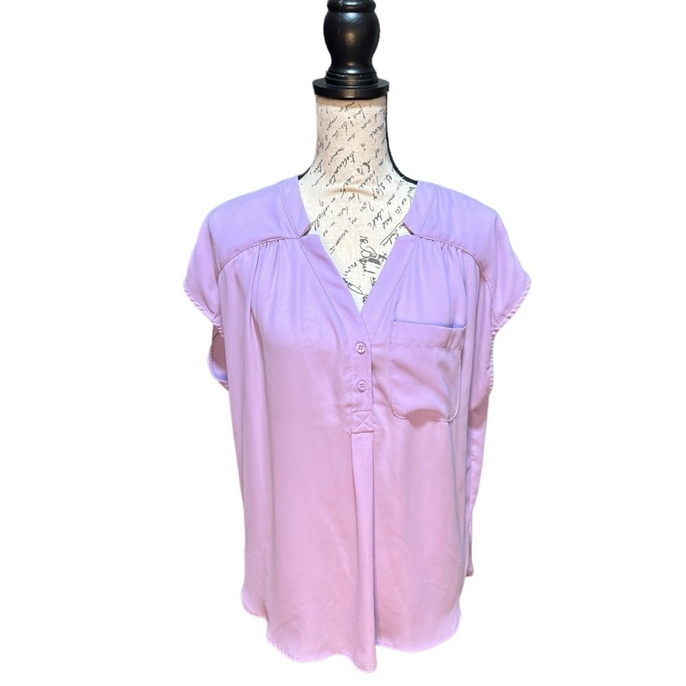 NY&Co Lavendar Sleeveless Blouse Size Large